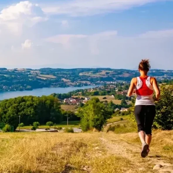 Trail crois des cochettes lac de Paladru