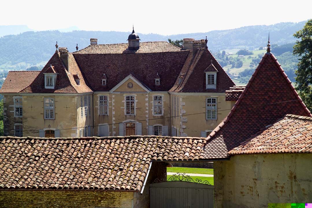 Valdaine roofs Chateau de Longpra Saint Geoire in Valdaine