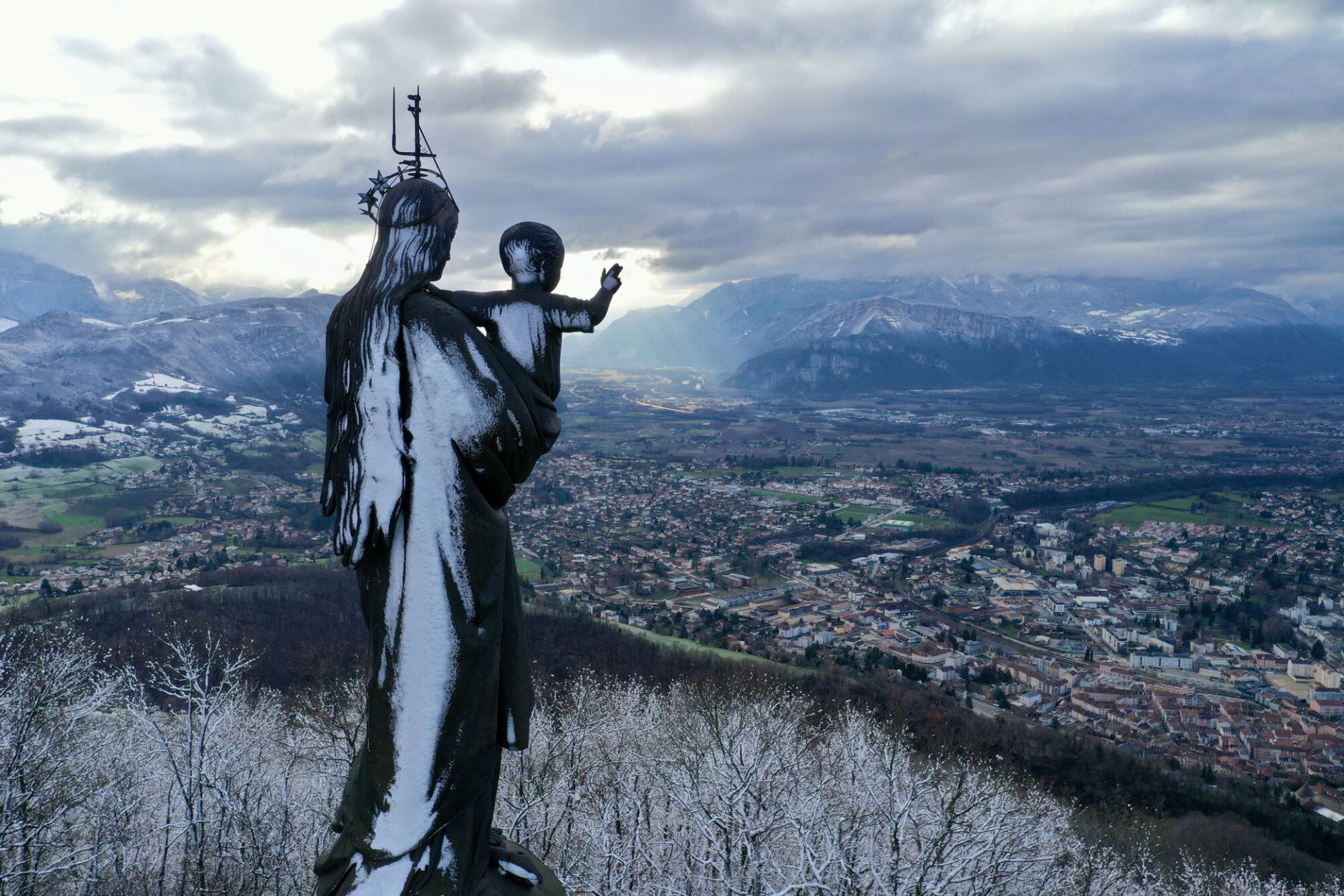 Notre Dame de Vouise snow view Voiron