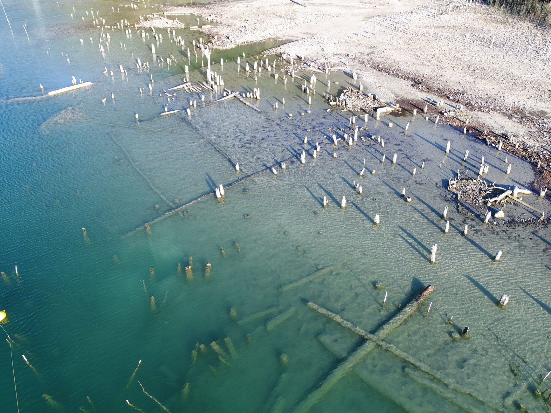 Lac de Paladru chantier de fouilles Charavines