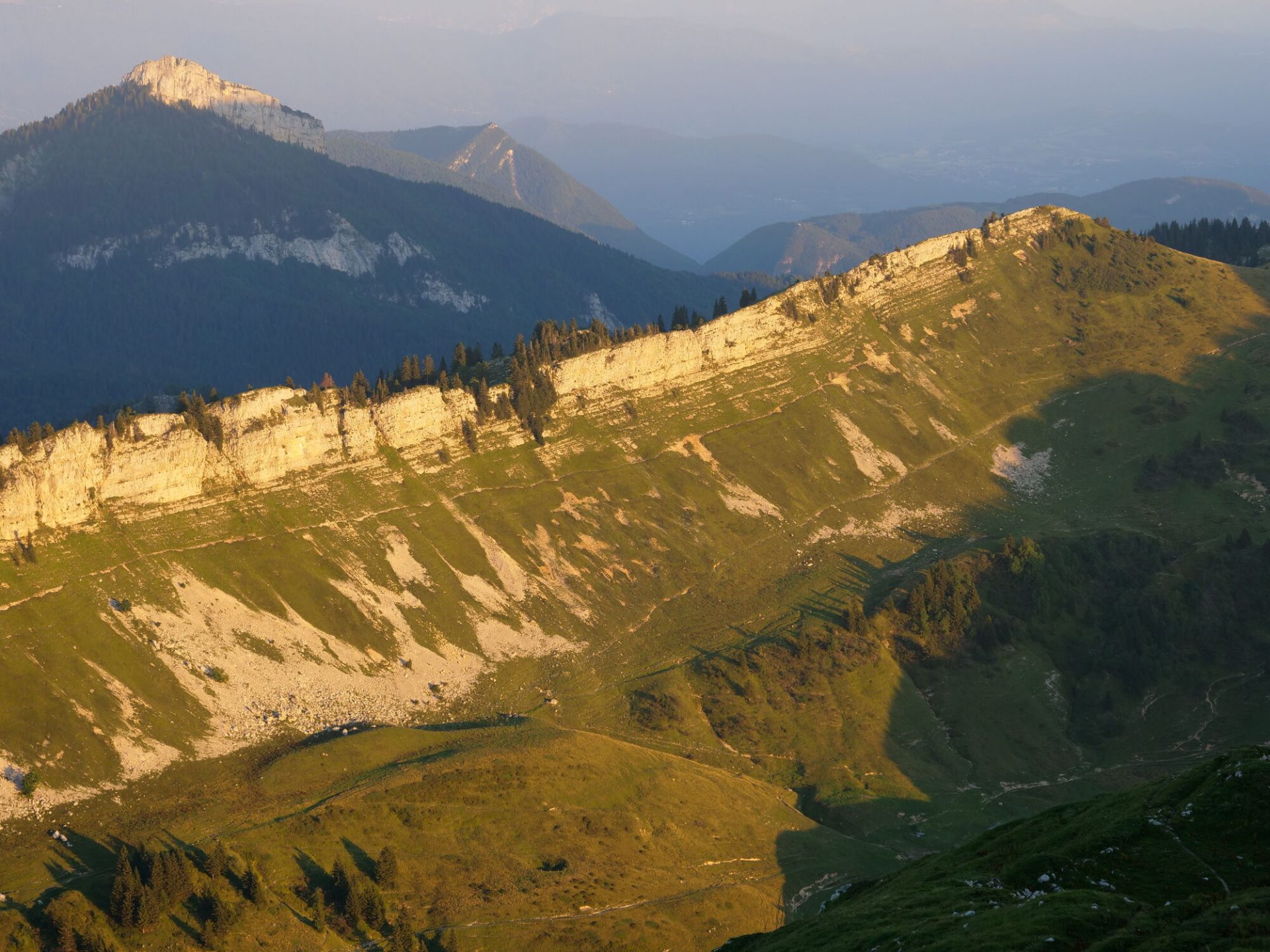 Landschaft Chartreuse Grande Sure Berggrünpanorama