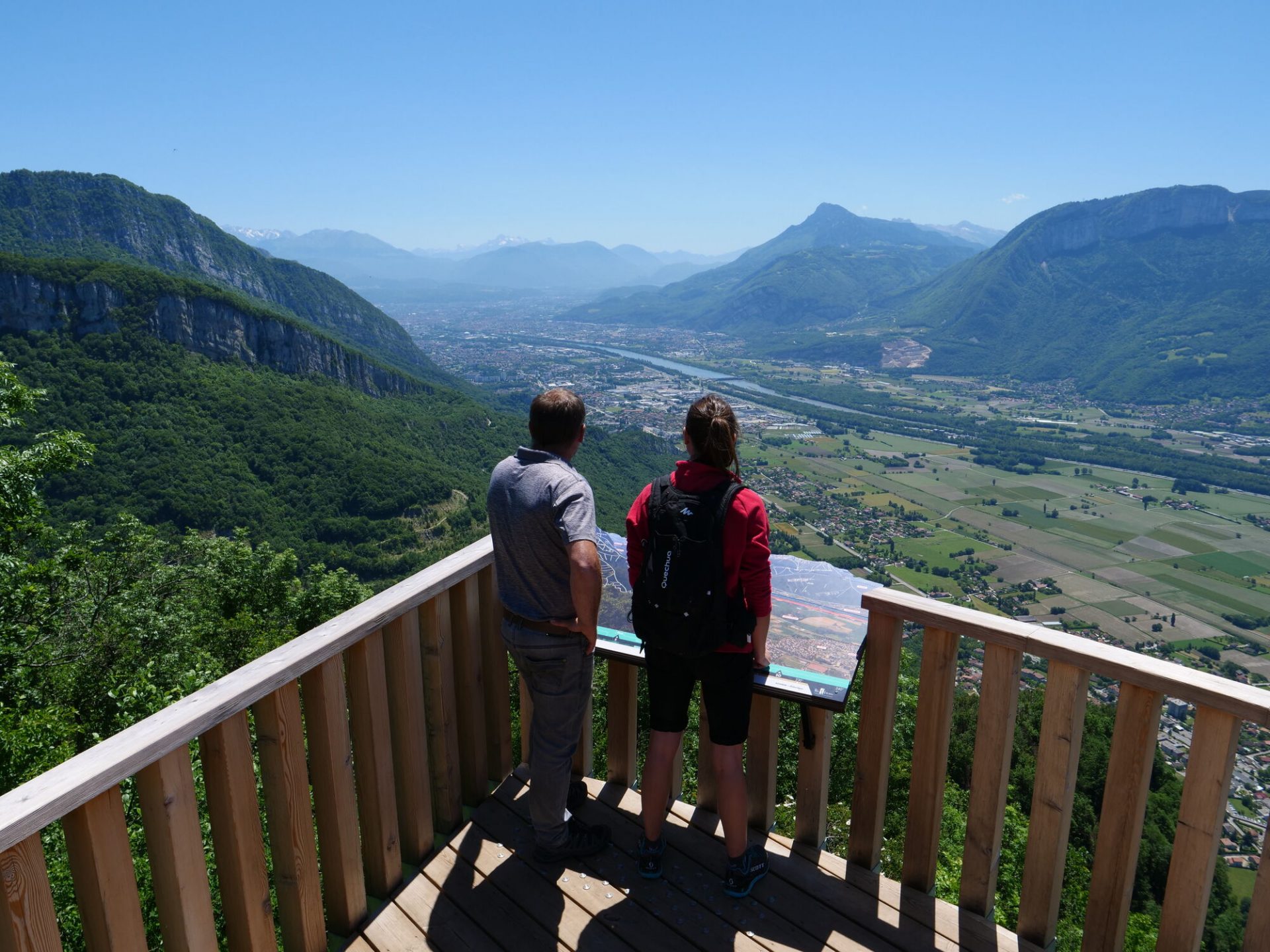 Belvédère de Chalais Chartreuse platform view valley of Grenoble