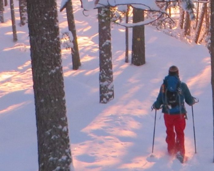 Red snowshoe trail: Saint-Aupre loop