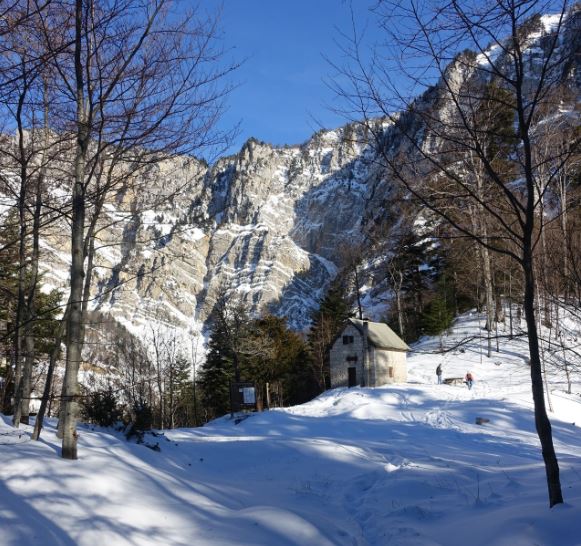 Green snowshoe trail: Chalais loop
