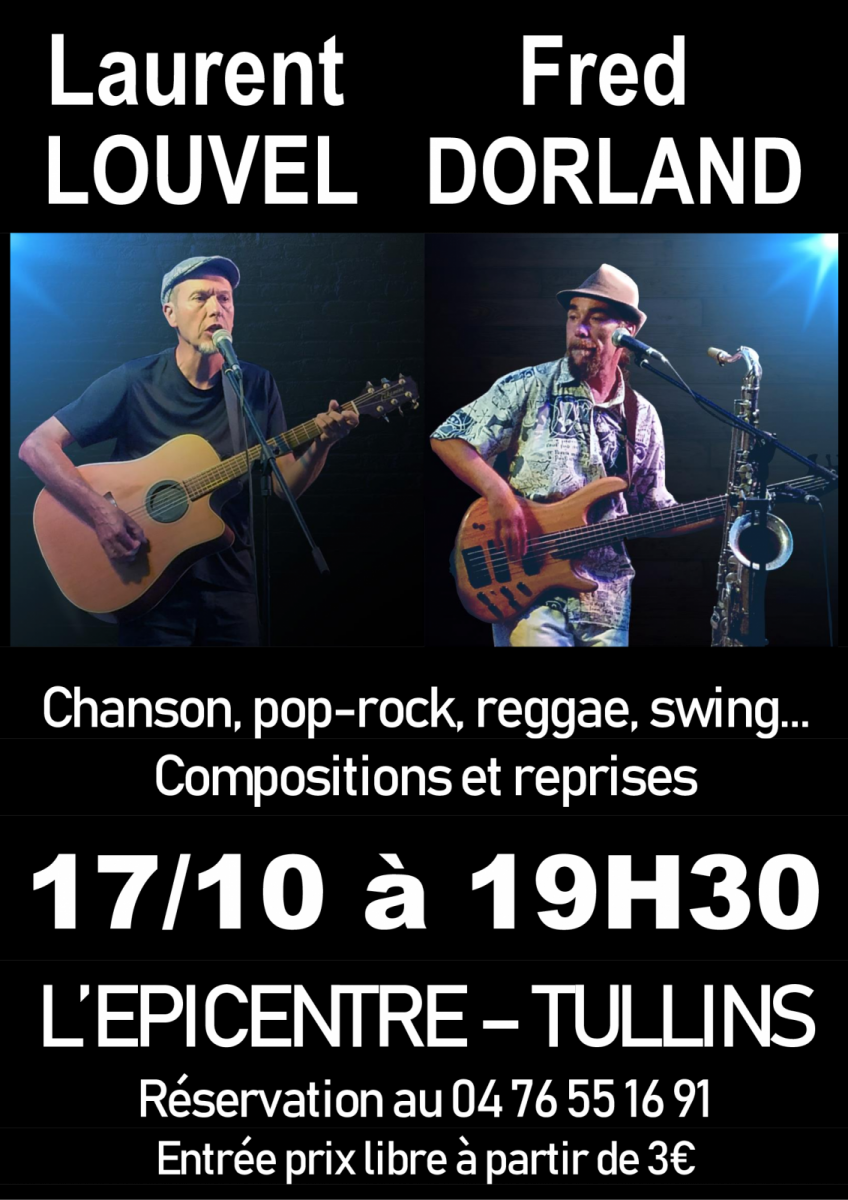 Concert : Chansons en vrac par Laurent Louvel et Fred Dorland Le 17 oct 2024