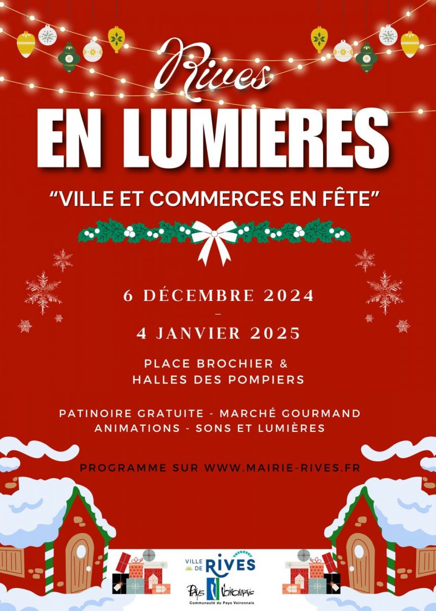 Marché de Noël à Rives Du 6/12/2024 au 4/1/2025