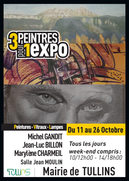 Exposition : 3 peintres pour 1 expo