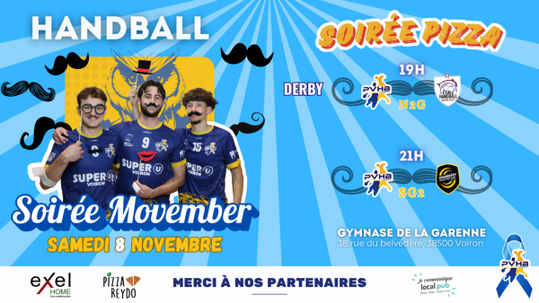 Soirée Movember : Le Handball se mobilise pour la Santé des Hommes