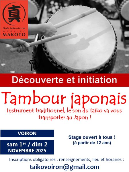 Portes ouvertes : Découverte du tambour japonais