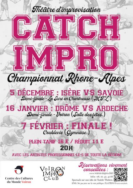 Théâtre : Championnat de catch impro, Isère vs Savoie