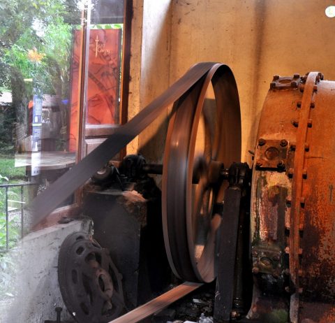 19th century turbine in operation