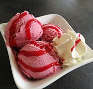 Raspberry ice cream