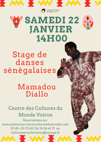 Affiche stage de danses sénégalaises