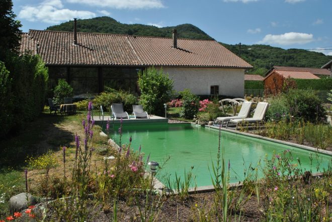 Ecological swimming pool – Les Coquelicots bed and breakfast