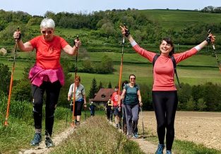 Marche nordique avec Nathalie Mathieu