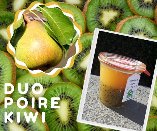 Confiture extra duo poire kiwi