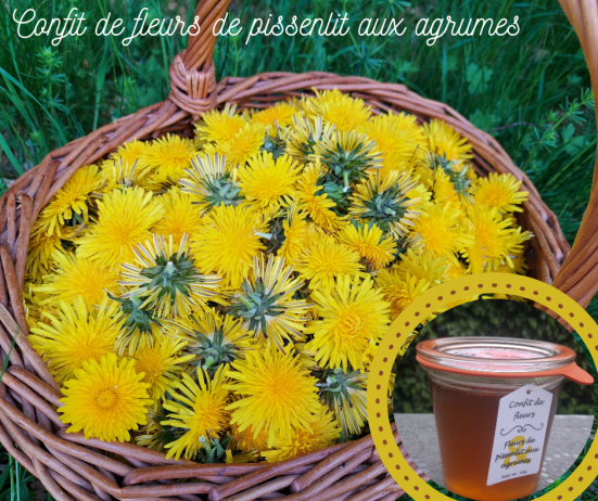 Confit de fleurs de pissenlit aux agrumes