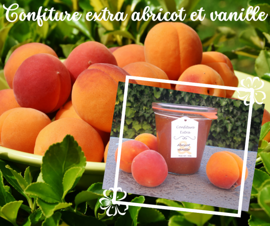 Confiture extra abricot vanille