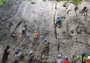 Escalade sur la falaise de Crossey avec Terra Nova