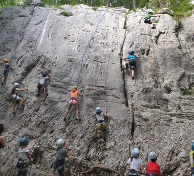 Escalade sur la falaise de Crossey avec Terra Nova