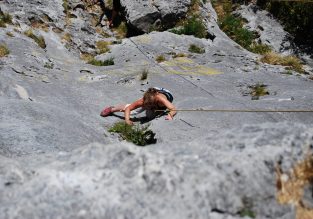 Escalade sur la falaise de Crossey avec Terra Nova
