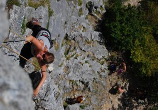 Escalade sur la falaise de Crossey avec Terra Nova
