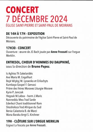 Concert caritatif pour l’orgue de Moirans_Moirans