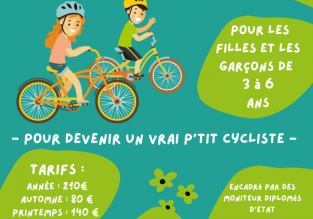 Les p’tits vélos : l’école de vélo des 3-6 ans