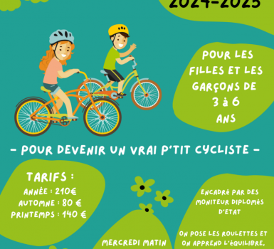 Les p’tits vélos : l’école de vélo des 3-6 ans