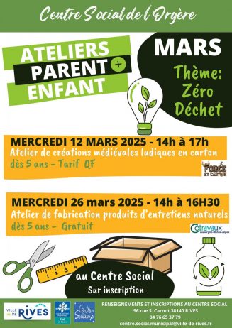 atelier parent enfant mars