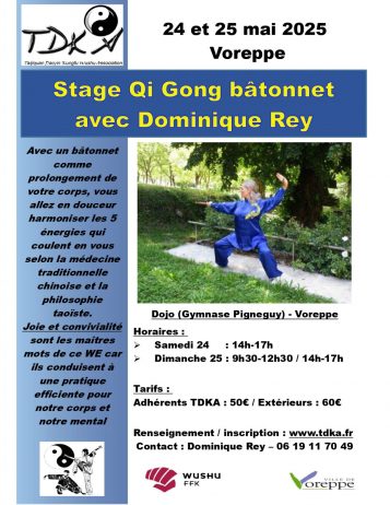 Stage de Qi Gong bâtonnet