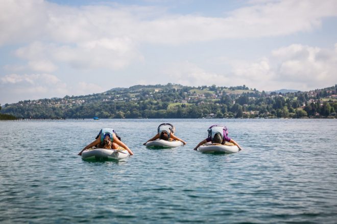 Yoga sur paddle