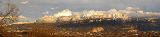 Vue de la terrasse l’hiver