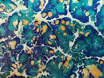 Atelier de Lulu : Papier marbré_Voiron