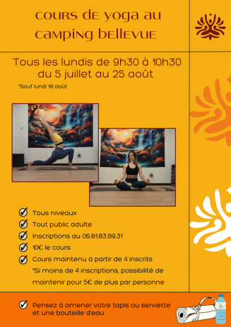 Flyer zum Yoga-Kurs