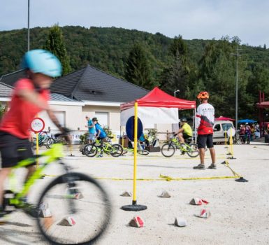 Parcours de maniabilité vélo
