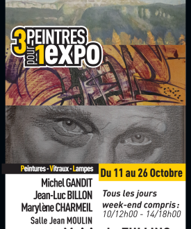 Exposition : 3 peintres pour 1 expo