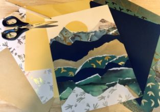 Atelier paysages en collage