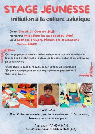 Initiation à la culture asiatique Voiron