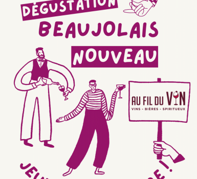 Beaujolais nouveau chez votre caviste au Fil du Vin