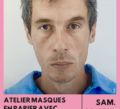 Masques en papier animé par Loïc Froissart