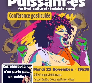 Conférence gesticulée : Ces choses-là, on n’en parle pas… on oublie !