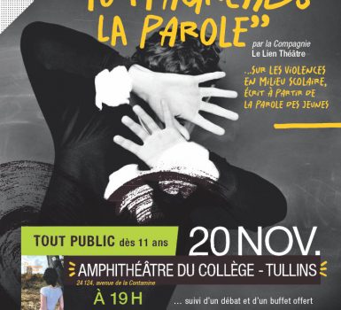 Soirée théâtre-débat autour du harcèlement chez les jeunes : Tu m’agresses la parole