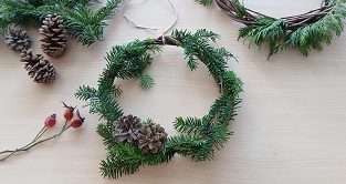 Atelier : Couronne végétale