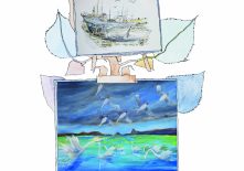 Exposition de peintures et dessins