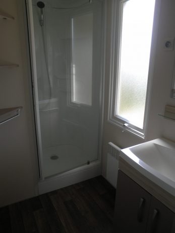 Bathroom of a mobile home