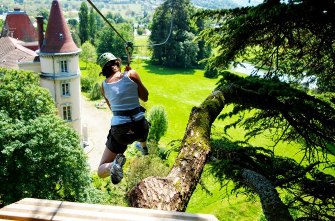 Zipline of the Castle - Brunerie Adventure Park