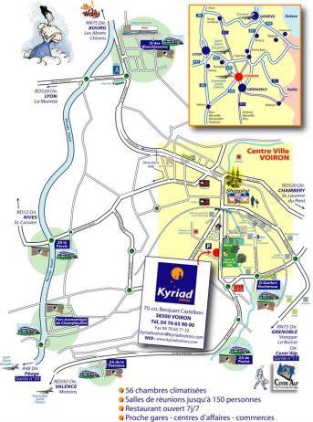 Hôtel Kyriad-Plan de situation
