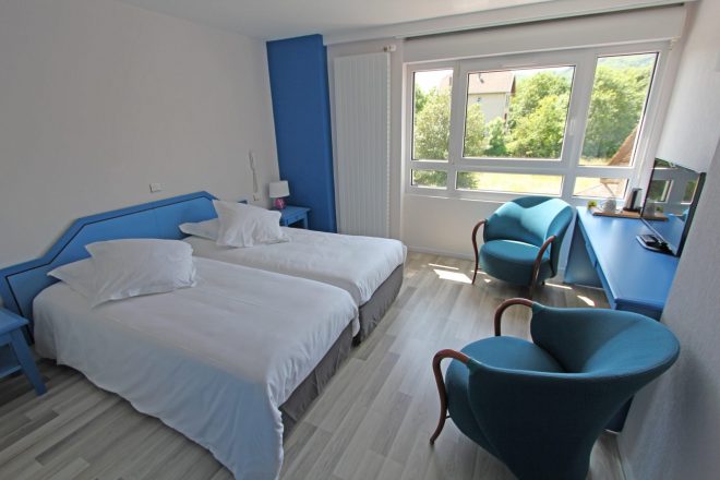 Beau Rivage hotel blue room
