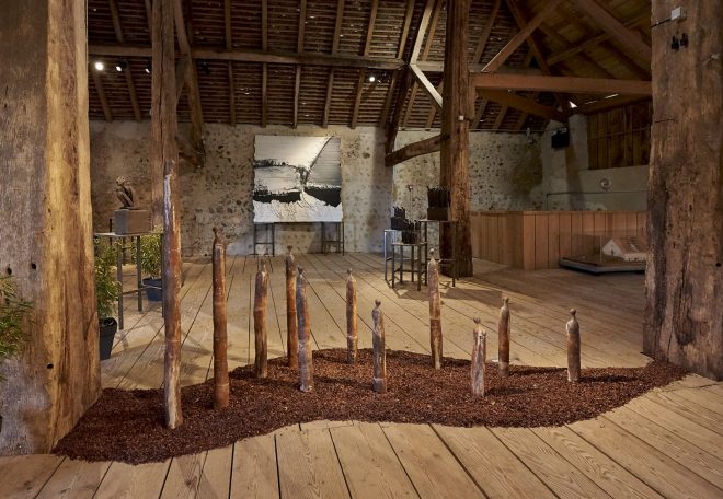 Barn interior - Parenthèse 2020 exhibition